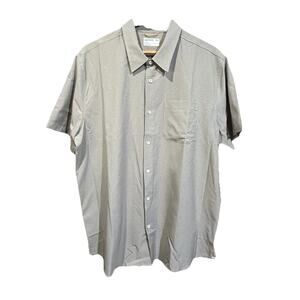 Wellen AirWeave Performance Shirt Mens XL Tan Button Up Travel Resort Golf